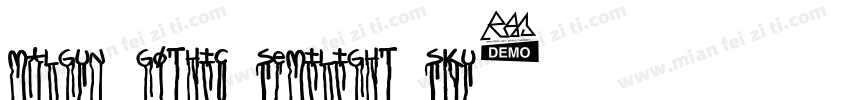 Malgun Gothic Semilight SKU字体转换